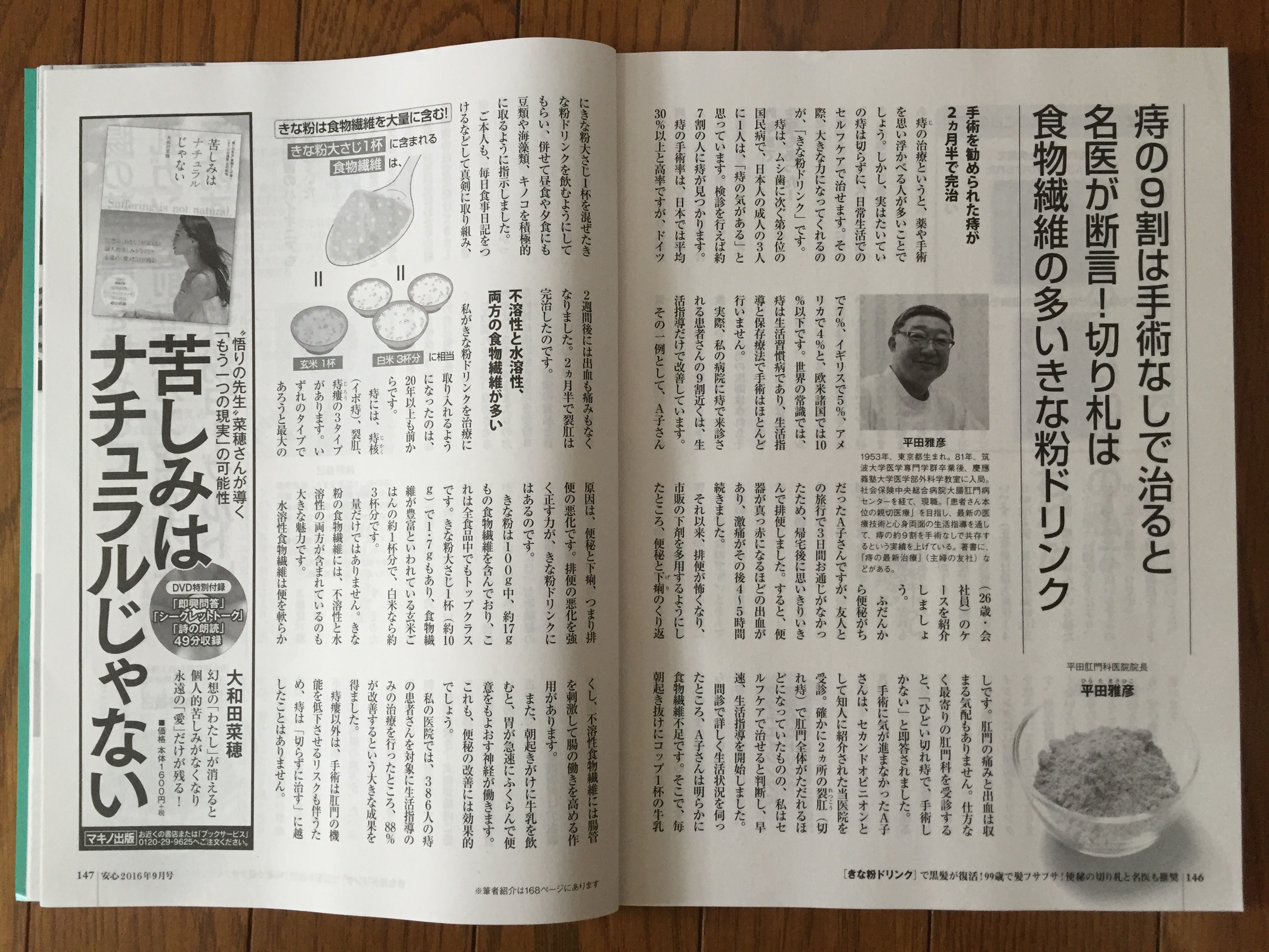 安心 に平田院長の解説記事が掲載されました 痔の治療なら 東京青山 平田肛門科医院